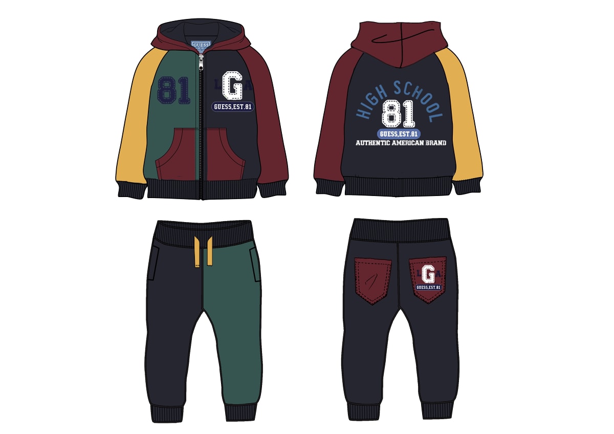 Completo Verde Guess Bambino