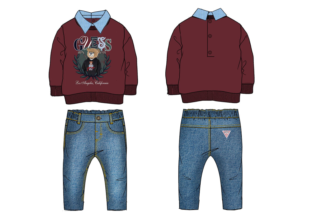 Pantaloni Vino Guess Bambino