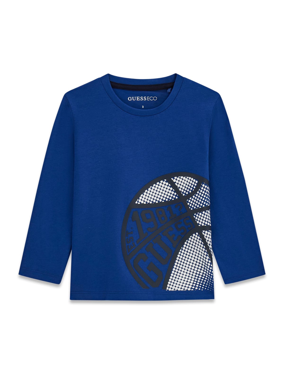 Maglia a Maniche Lunghe Blu Guess Neonato