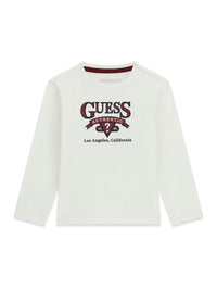 Maglia a Maniche Lunghe Bianco Guess Neonato