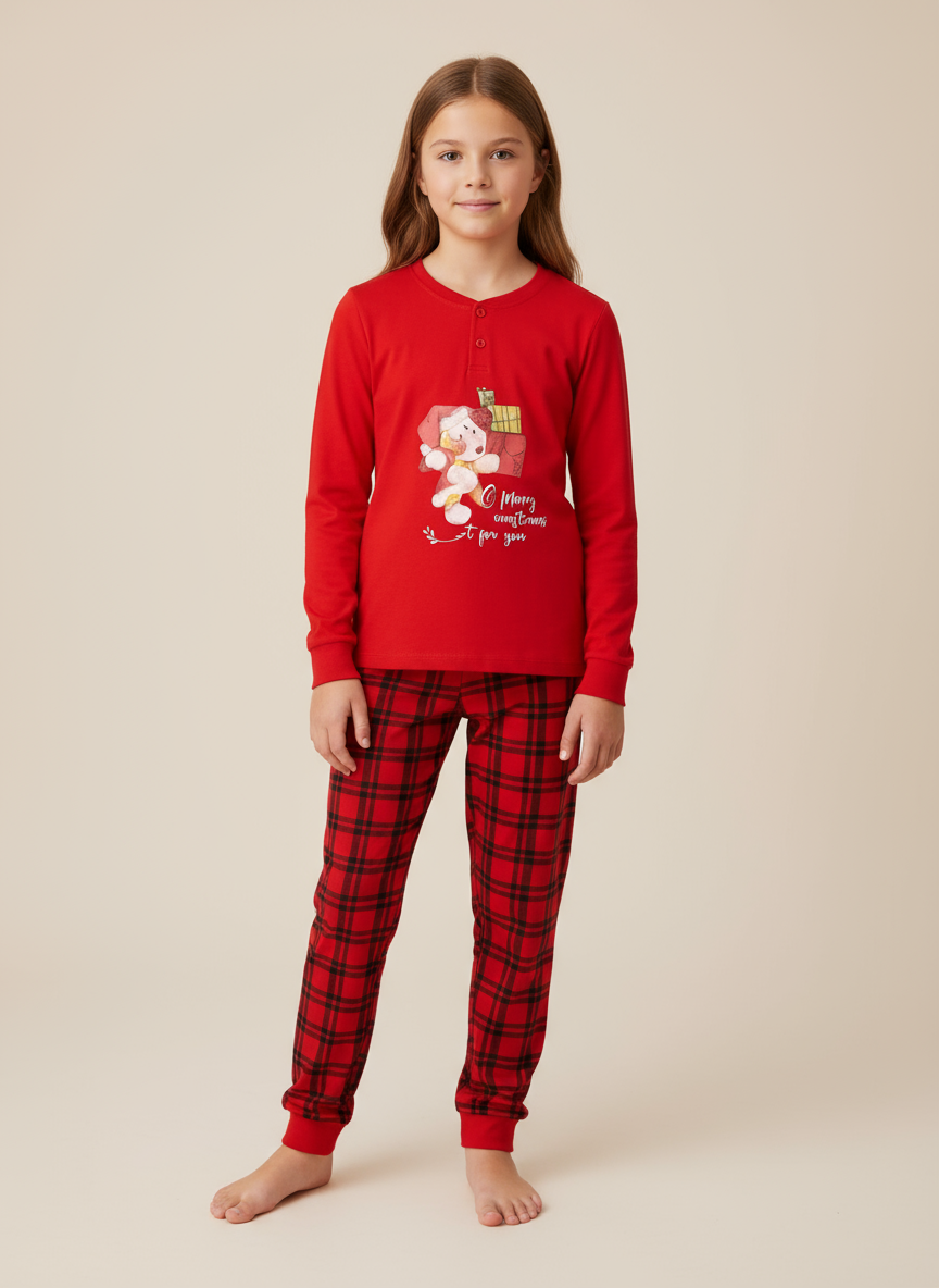 PIGIAMA JUNIOR GIRL NATALE ORONERO