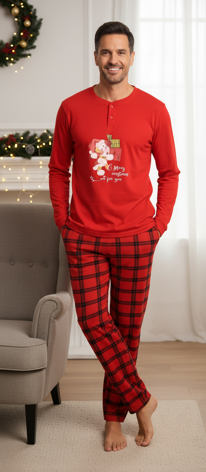 PIGIAMA UOMO NATALE ORONERO