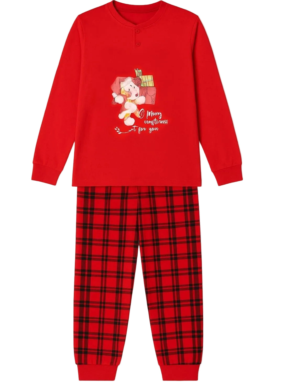 Pigiama Junior Boy Natale Oronero - Bambino