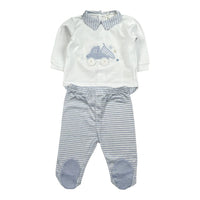 Completo Clinica 2 Pezzi Cotone Lalalu' - Neonato