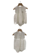 Pagliaccetto VESTITINO neonata BIANCO