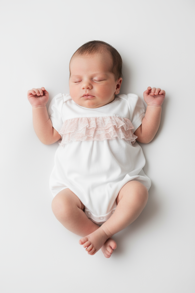 Pagliaccetto jersey neonata