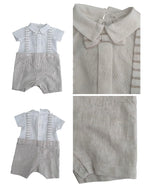 Pagliaccetto neonato ELEGANTE BIANCO BEIGE