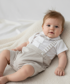 Pagliaccetto neonato ELEGANTE BIANCO BEIGE