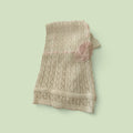 COPERTA CULLA BIANCO-ROSA IN FILO PAPPA & LATTE