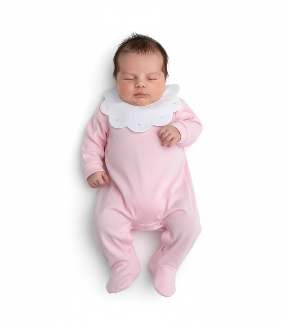Tutina Jersey Bavero Pappa & Latte - Neonata
