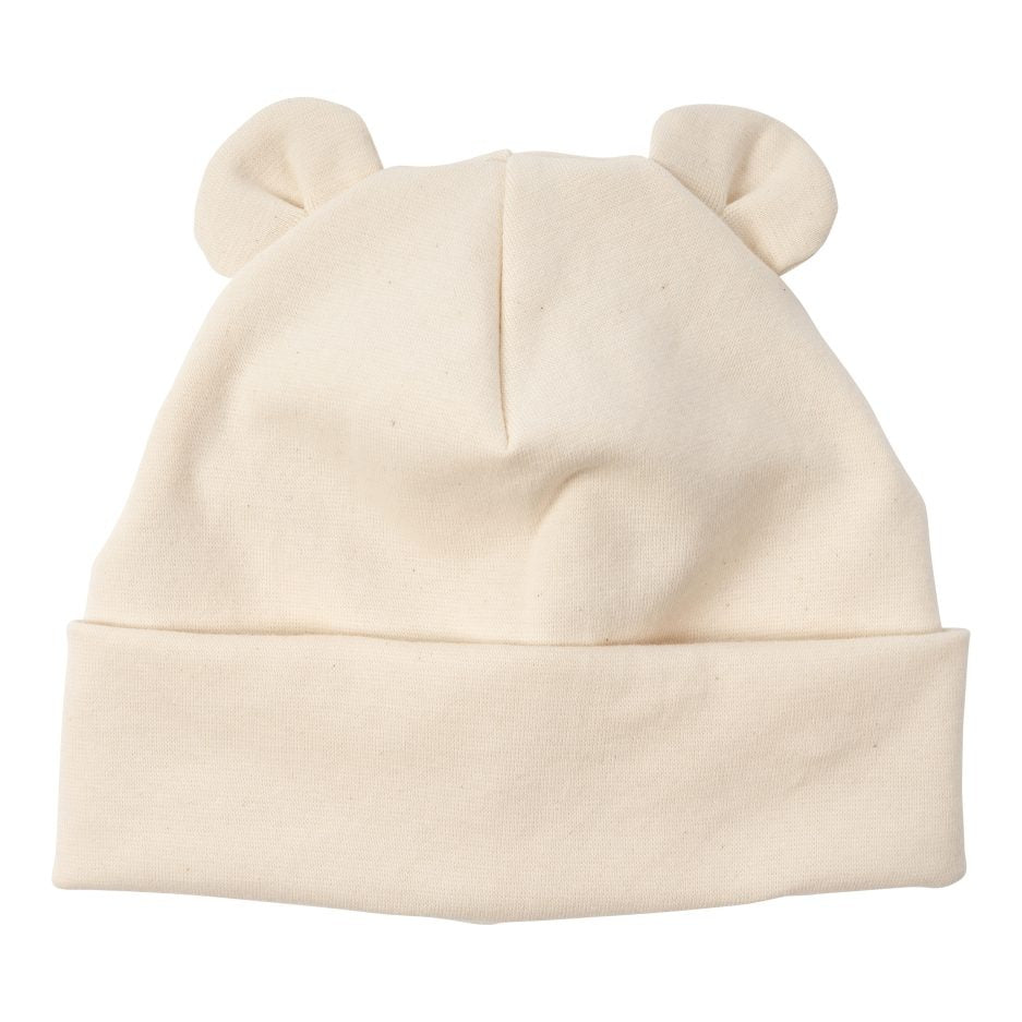 BERRETTO CON ORECCHIE DI ORSETTO - GOTS WOOLY ORGANIC