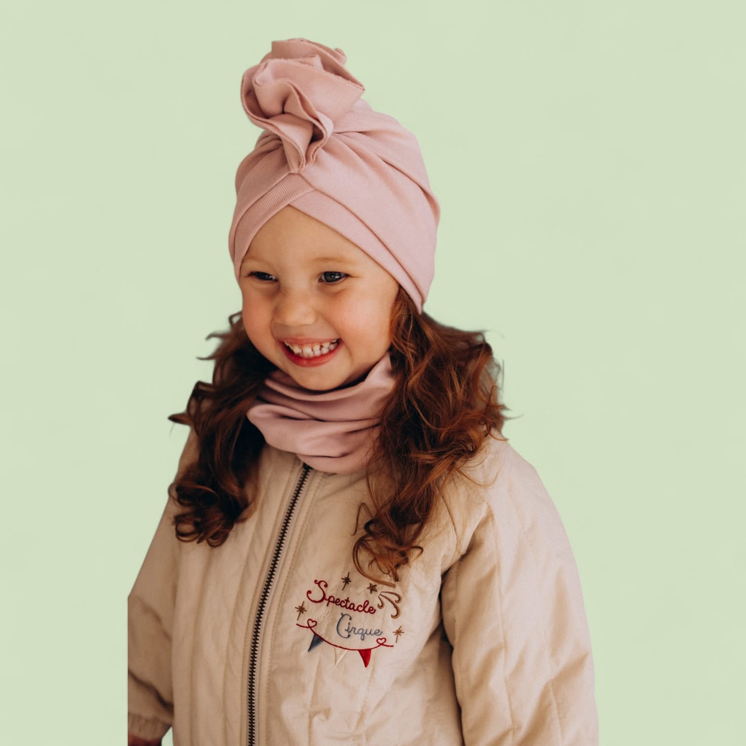 TURBANTE CON VOLANT - GOTS WOOLY ORGANIC