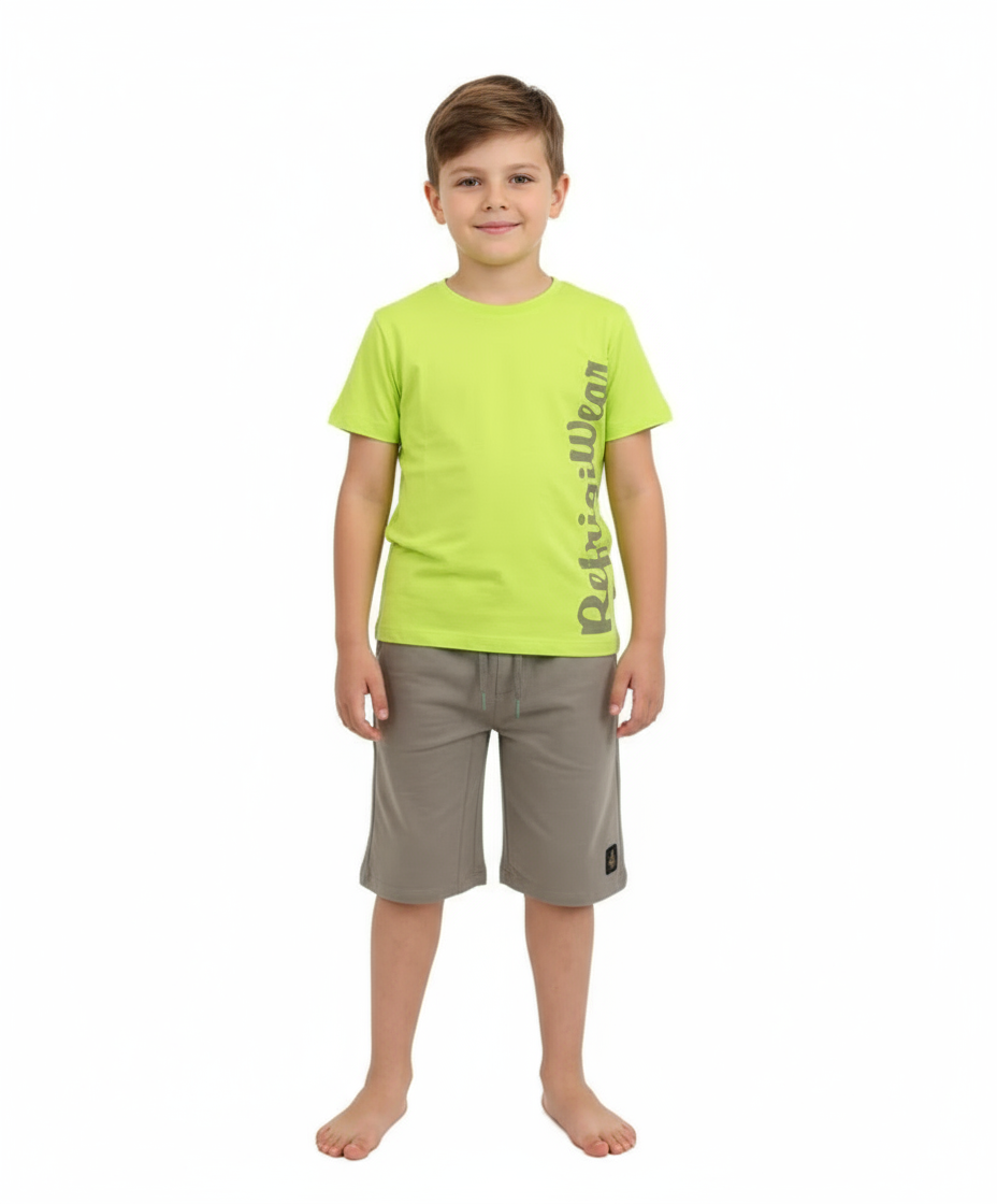 COMPLETO T-SHIRT E BERMUDA BAMBINO E RAGAZZO