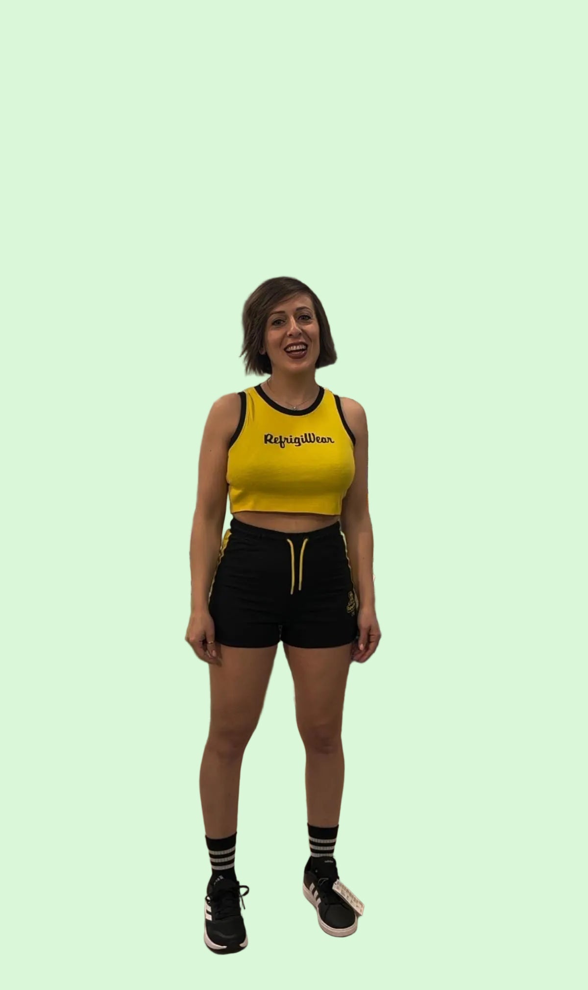 COMPLETO SPORTIVO CANOTTA CROPPED E PANTALONCINO BAMBINA-RAGAZZA
