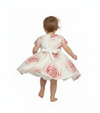 ABITO NEWBORN  STAMPA ROSE GRANDI