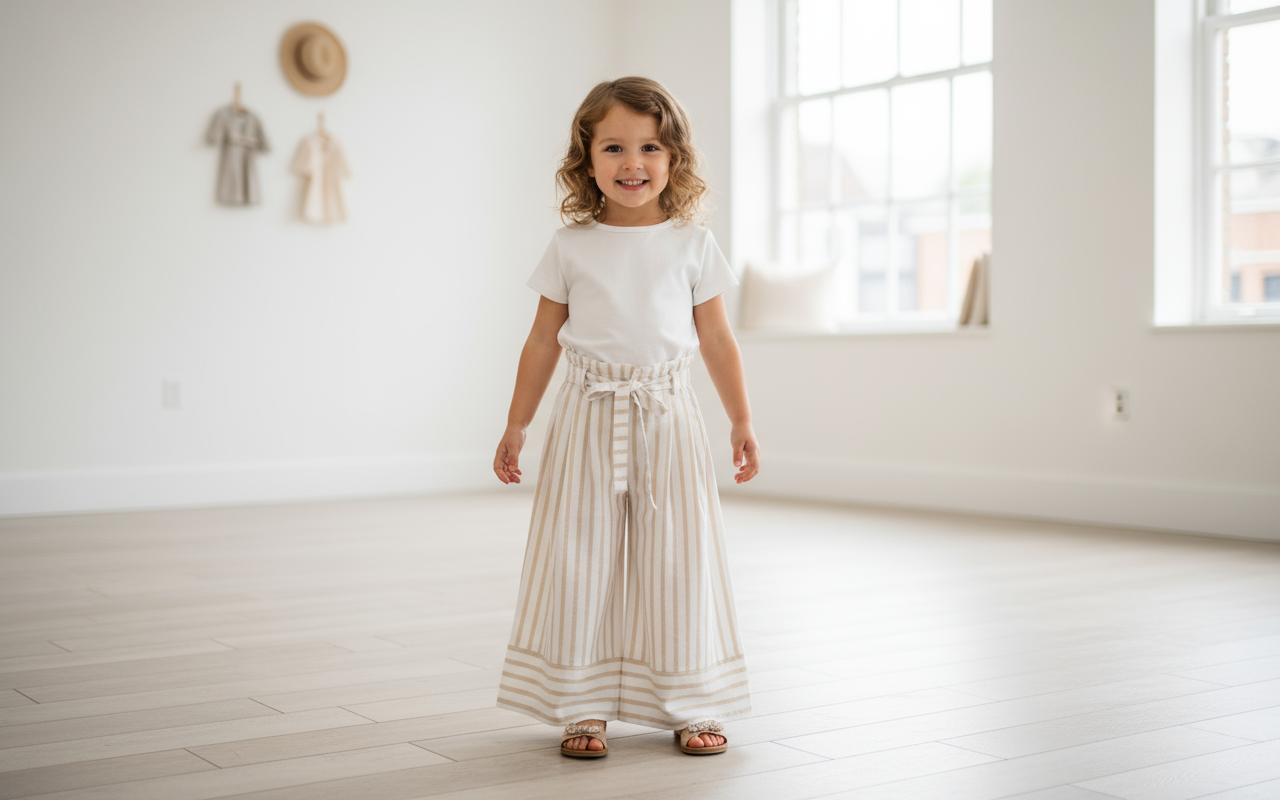 PANTALONE A RIGHE AVORIO-TORTORA