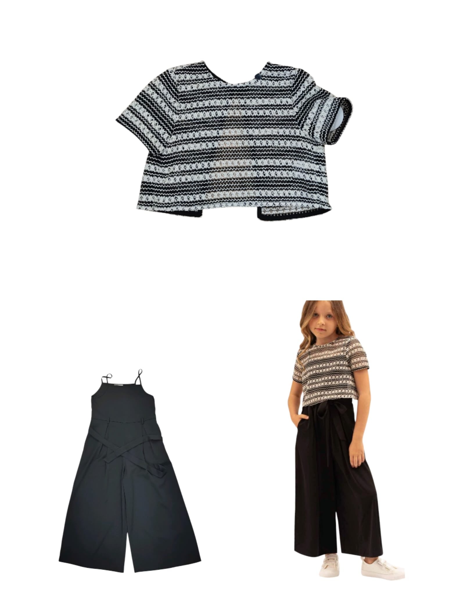 TUTA CON TOP IN PIZZO MACRAME' - "EST. 100% CO - INT. 96% PL 4% SP"