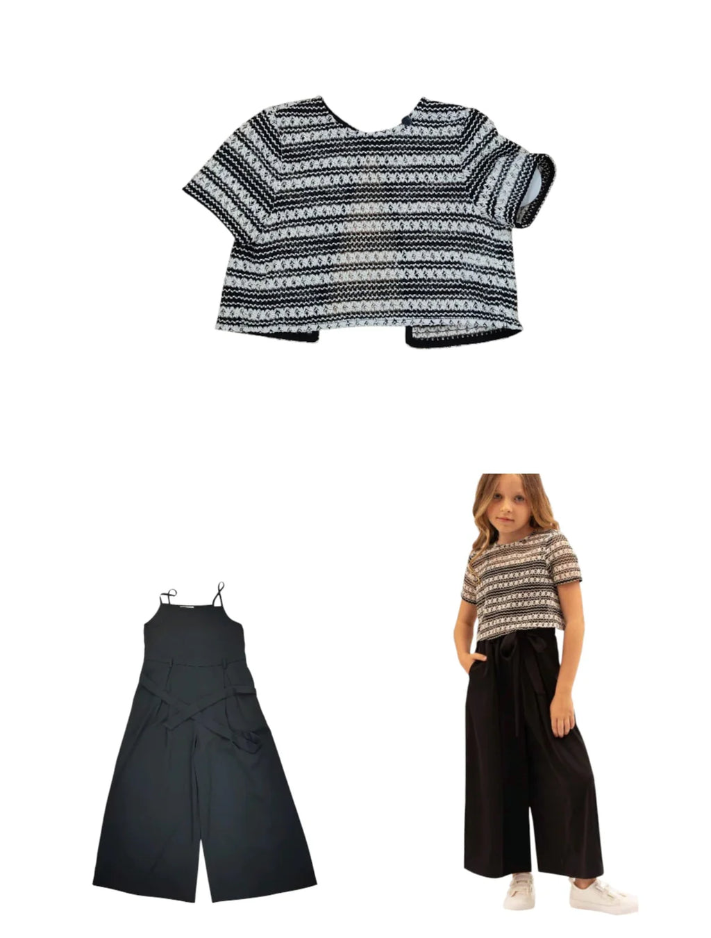 Tuta con Top in Pizzo Macrame' - "Est. - Int. 96% Pl 4% Sp" Alice Pi - Bambina