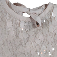 T-shirt e maglie Top Paillettes Crema - 100% Pl Alice Pi - Bambina