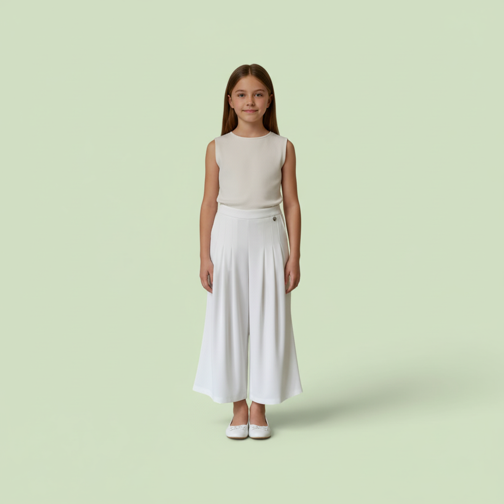 Pantalone Palazzo Pieghe in Vita Alice Pi - Ragazza