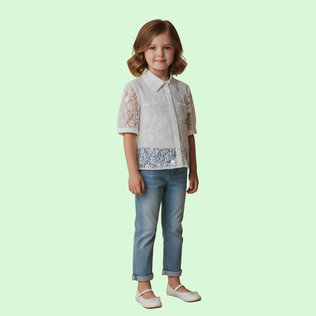 Camicia in Pizzo Alice Pi - Ragazza