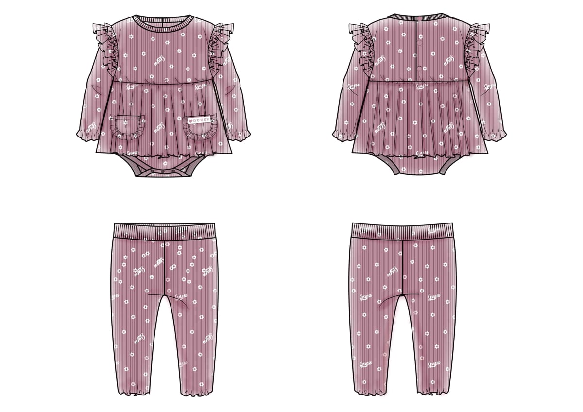 Completo Little Flowers In Pi Guess Neonata