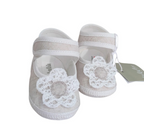 Scarpine neonata BEIGEE BIANCHE LEGGERA