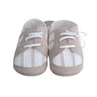 Scarpine Neonato Bianche e Beige Lalalu'