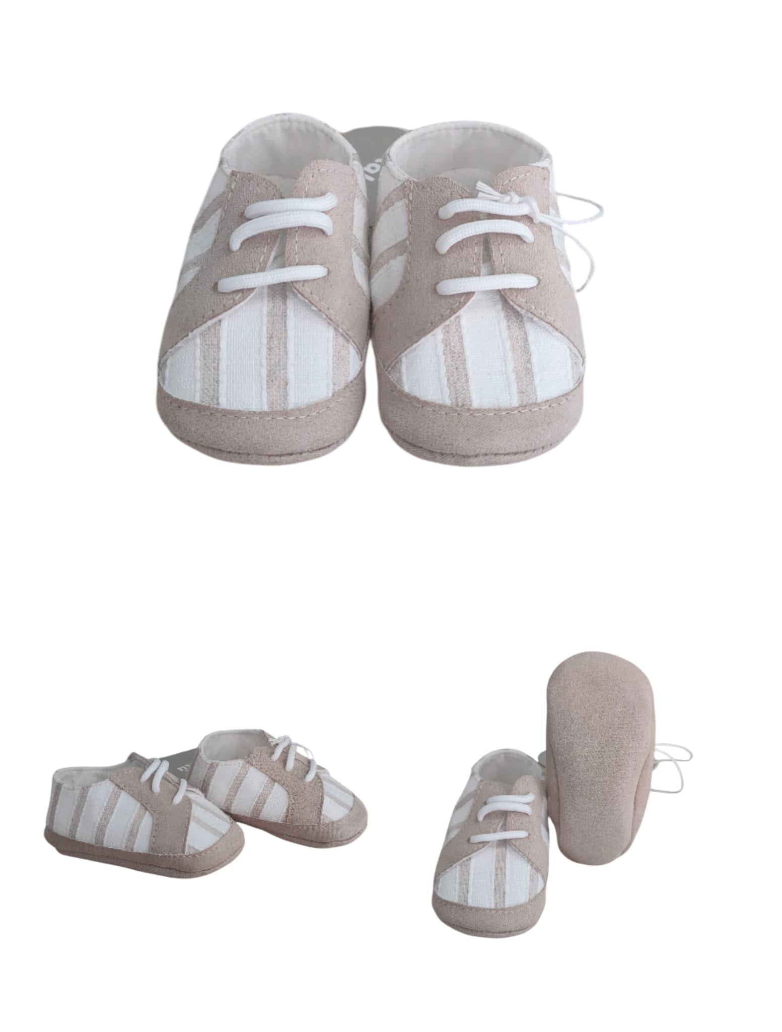 Scarpine neonato BIANCHE E BEIGE