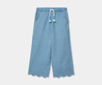 Pantaloni Denim Ricamo per Ragazza
