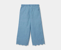 Pantaloni Denim Ricamo per Ragazza