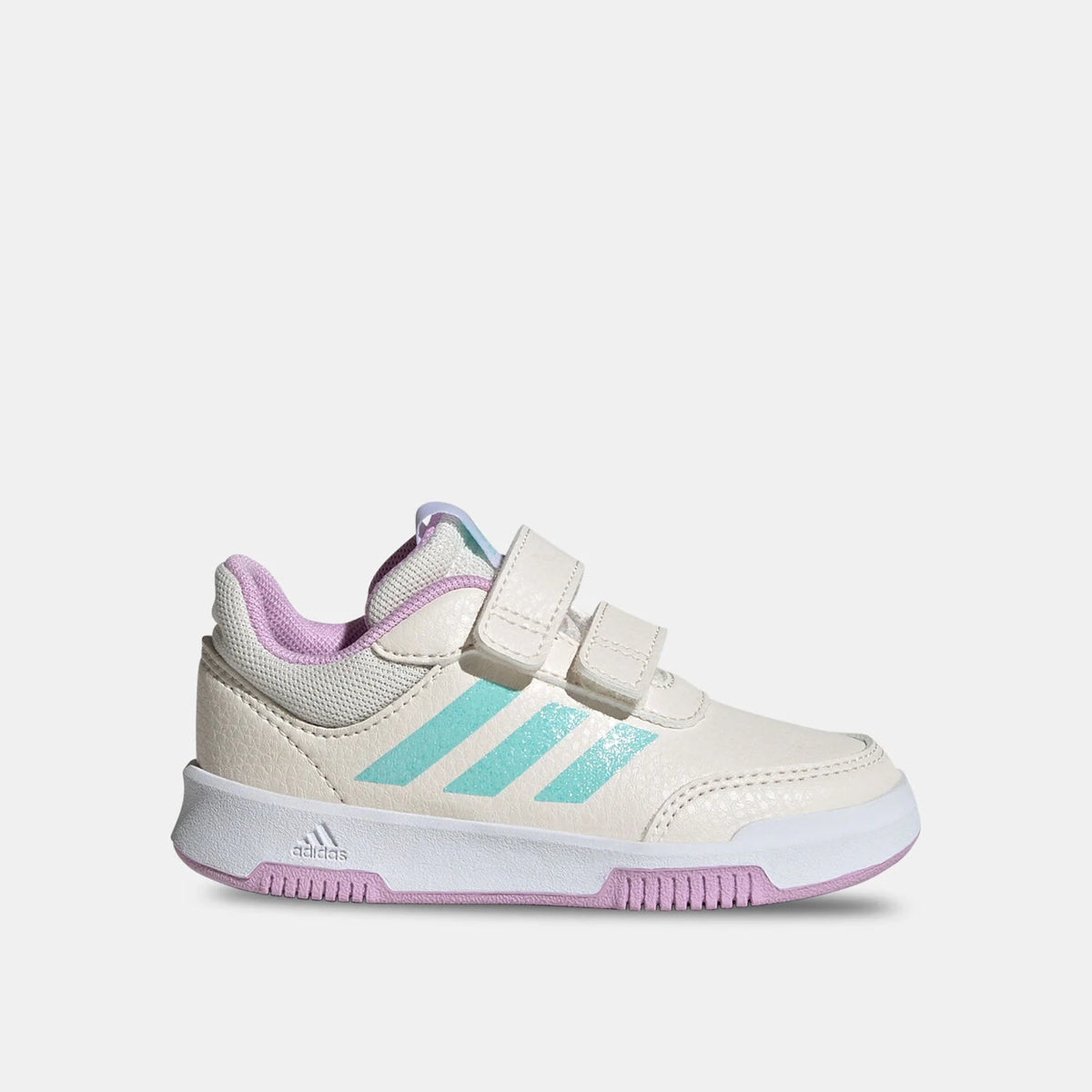 Scarpa Adidas Panna e Lilla con Logo Celeste Glitterato-bambina