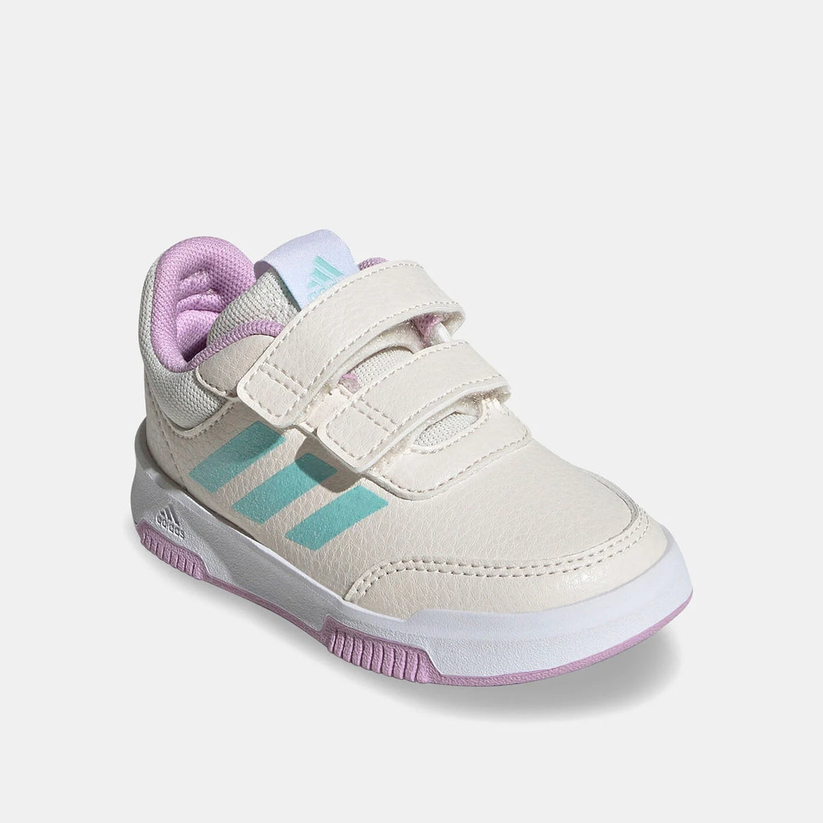 Scarpa Adidas Panna e Lilla con Logo Celeste Glitterato-bambina