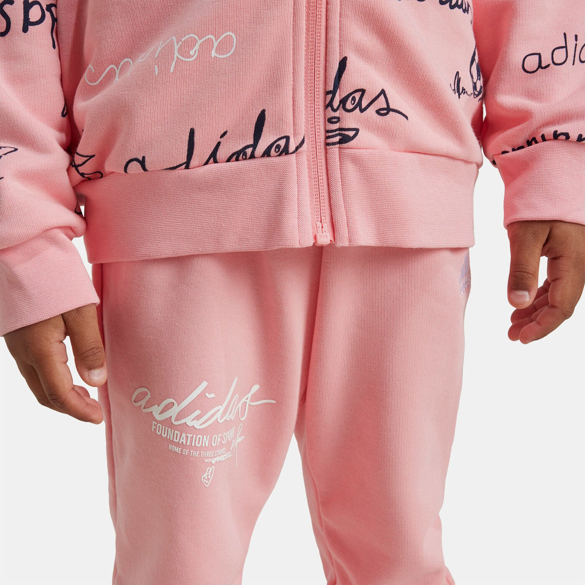 Tuta Adidas Brand Love Kids con Zip Senza Cappuccio- Bambina