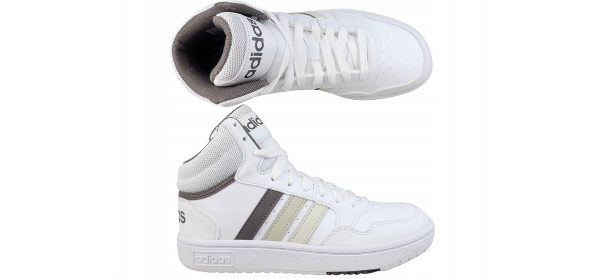 Scarpa Adidas Hoops con Strisce Sui Toni del Marrone- Ragazzo