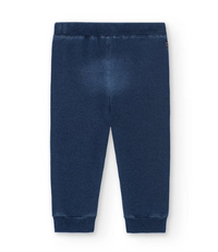 Pantaloni Felpati Denim per Bimbo Boboli