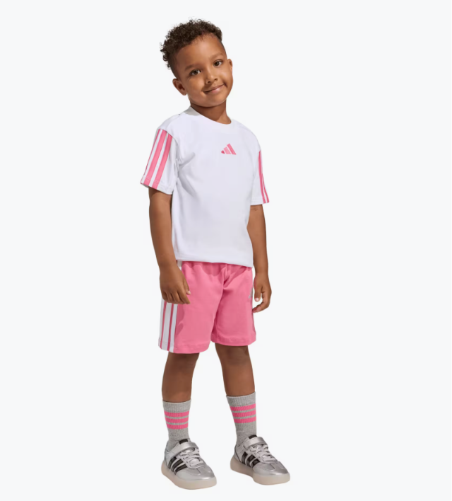 Completo(maglietta +Pantaloncini) con Logo Adidas - Bambina