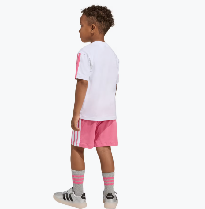 Completo(maglietta +Pantaloncini) con Logo Adidas - Bambina