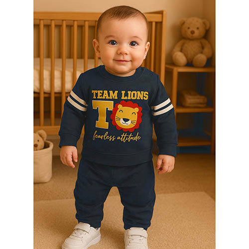 Completo 2 Pezzi Lungo Neonato Blue Navy Baby Vip