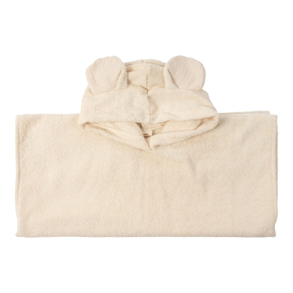 Accessori Poncho/accappatoio per Bambini con Orecchie - Gots 70X70 Wooly Organic