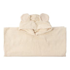 Accessori Poncho/accappatoio per Bambini con Orecchie - Gots 70X70 Wooly Organic