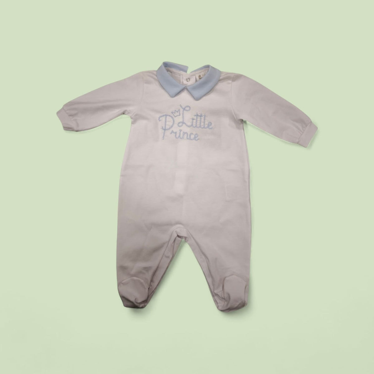 Tutina Jersey Neonato Lalalu' con Scritta Little Prince