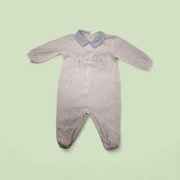 Tutina Jersey Neonato Lalalu' con Scritta Little Prince