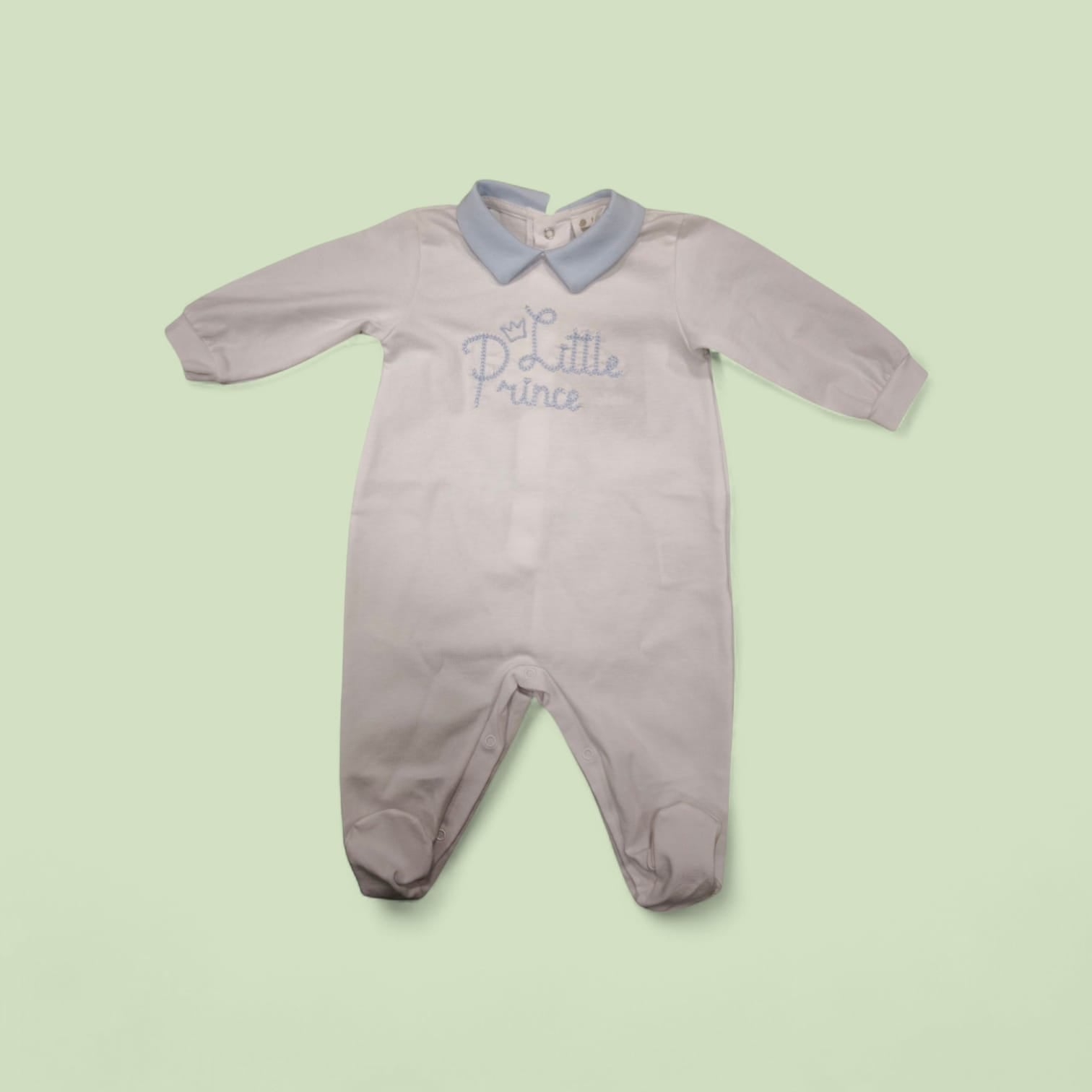 TUTINA JERSEY NEONATO LALALU' CON SCRITTA LITTLE PRINCE