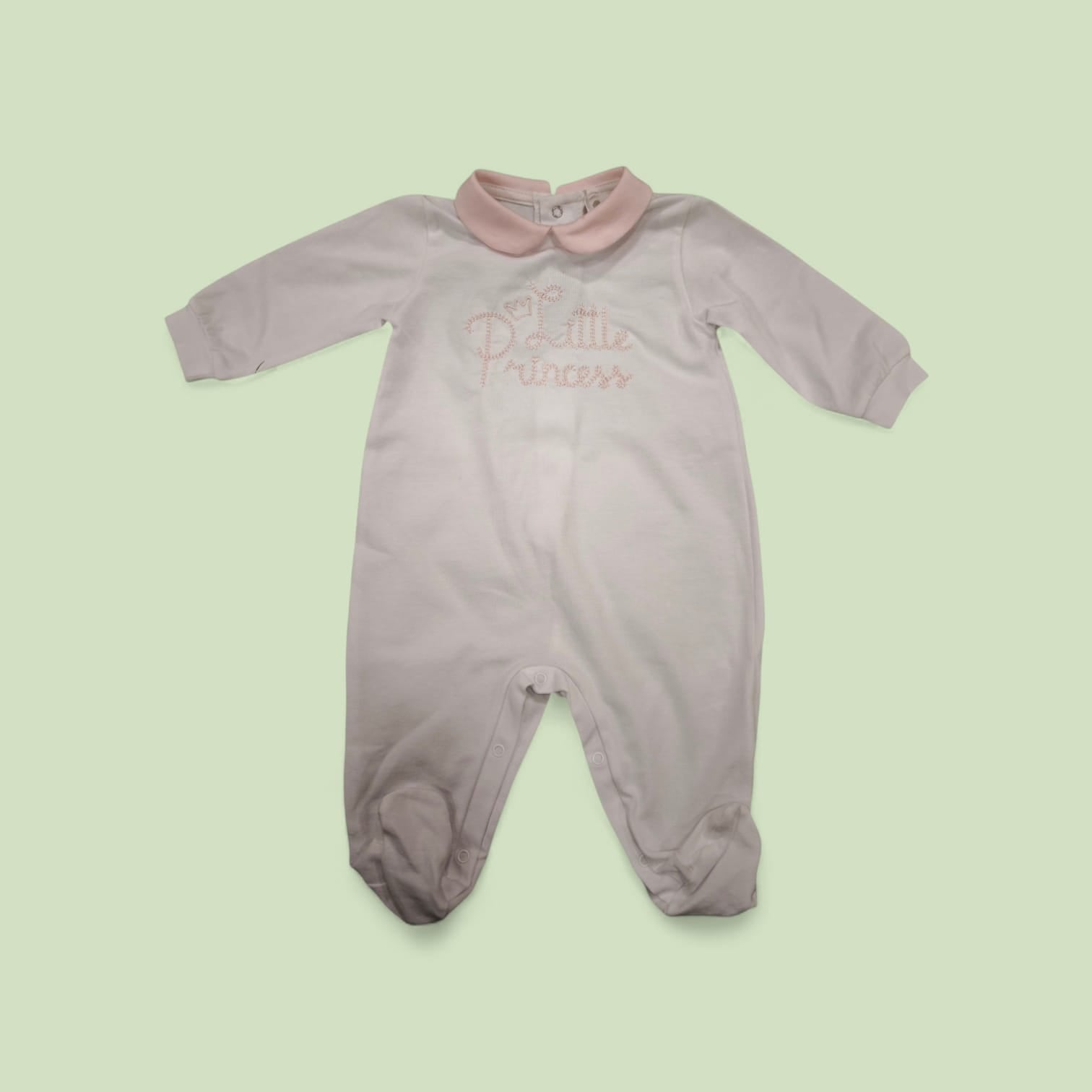 TUTINA JERSEY NEONATA LALALU' CON SCRITTA LITTLE PRINCESS
