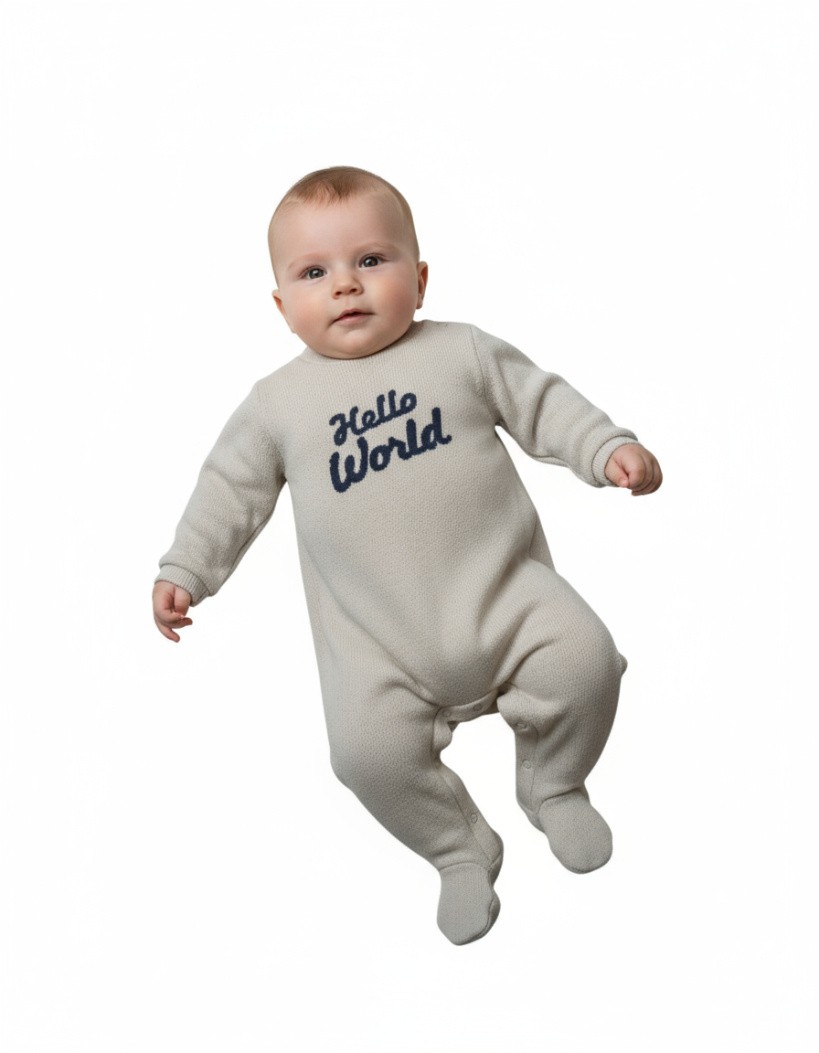 Tutina maglia neonato