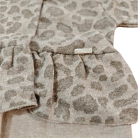 Tutina Neonata in Maglina Jacquard Maculata e Caldo Cotone Cacao Lalalù