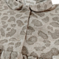 Tutina Neonata in Maglina Jacquard Maculata e Caldo Cotone Cacao Lalalù
