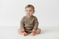CARDIGAN BEIGE CON BOTTONI WOOLY ORGANIC