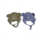 CAPPELLO IN VELLUTO CON ORECCHIE WOOLY ORGANIC